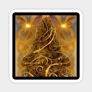 A Steampunk Christmas Tree Magnet