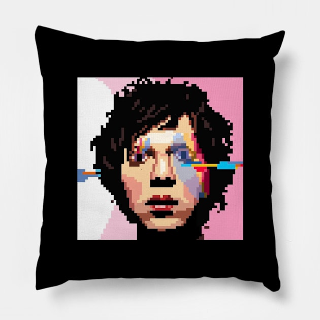 sea change 8 bit Pillow by Kopi Aiko Art