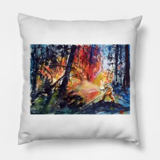 Forest fire Pillow