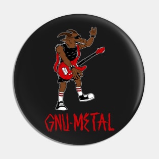 Gnu Metal Pin