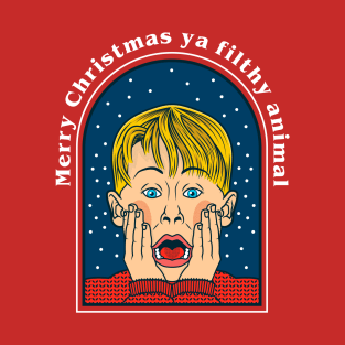 Merry Christmas ya filthy animals T-Shirt