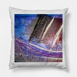 Mixed Media Abstract 3 Pillow