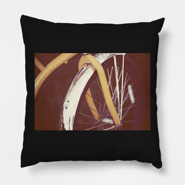 Yellow Ride #1 Pillow by ALICIABOCK