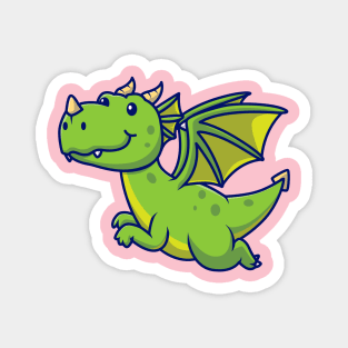 Cute Dragon Flying Cartoon Magnet