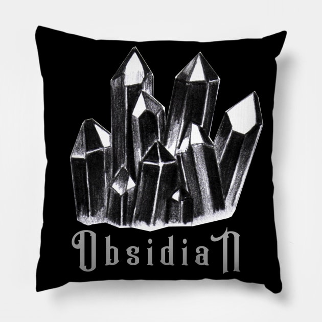 Black Crystal Pillow by SolDaathStore