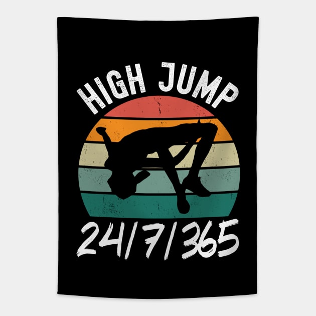 High Jump 24/7/365 Tapestry by footballomatic