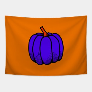 Blue pumpkin pop art Tapestry