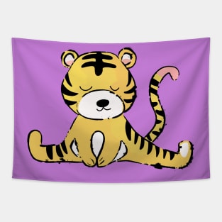 Yoga Tiger Tapestry