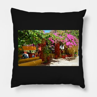 Inside the Monastery of Paleokastritsa. Island of Corfu, Greece Pillow