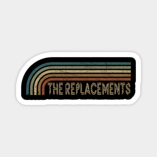 The Replacements Retro Stripes Magnet