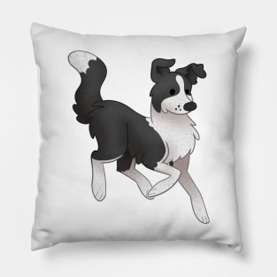 Cozy Border Collie Pillow