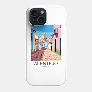 A Pop Art Travel Print of Alentejo - Portugal Phone Case