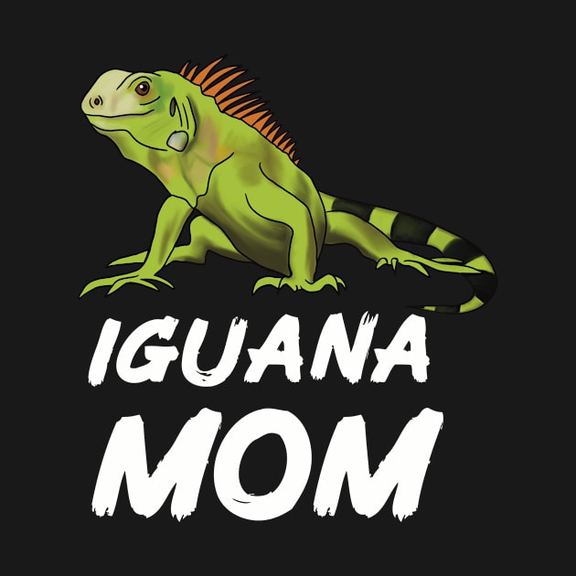 Iguana Mom for Iguana Lovers, White by Mochi Merch