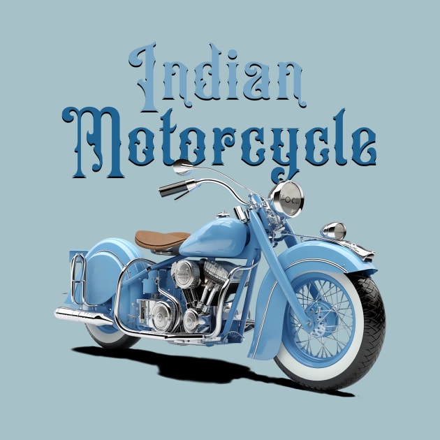 Indian Motorcycle with Words by DavidLoblaw