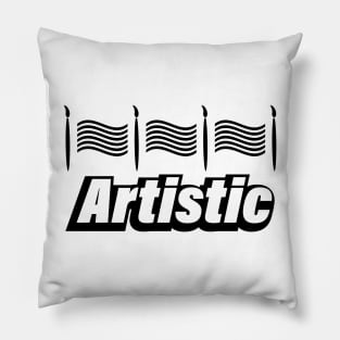 Artistic typography design Pillow