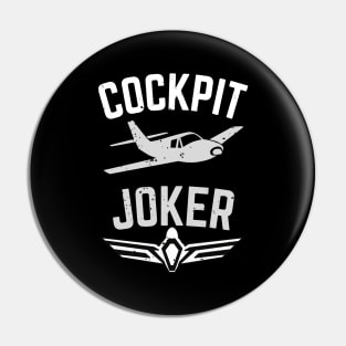 Cockpit Joker Pilot Airplane Aviator Flying Fun Pin