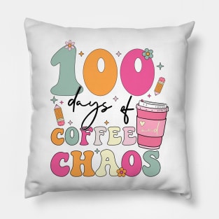 100 Days of Coffee and Chaos Pillow