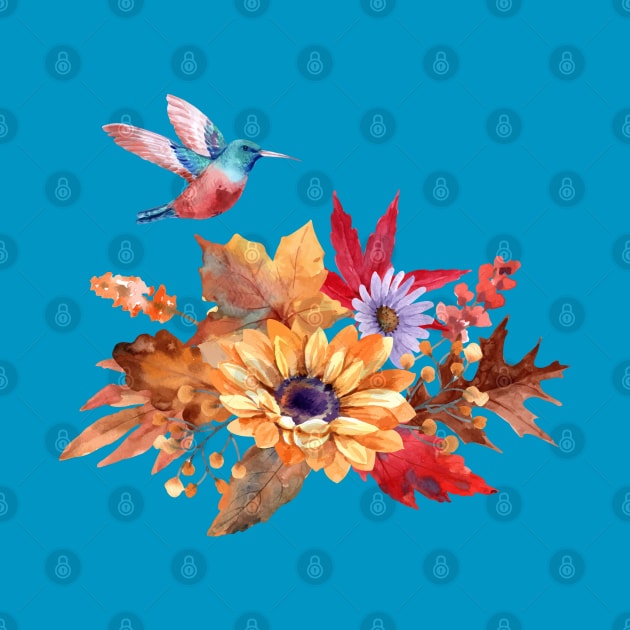 flower bouquet bird by Mako Design 