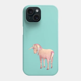 Sad unicorn Phone Case