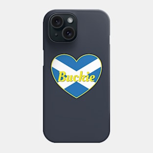 Buckie Scotland UK Scotland Flag Heart Phone Case