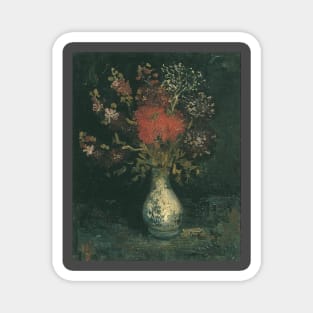 Vase with flowers by van Gogh Magnet