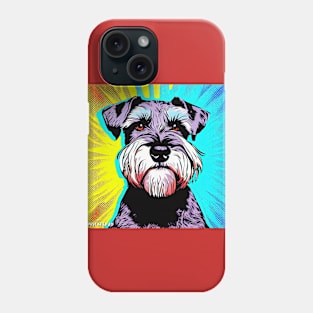 Handsome Schnauzer Pop Art Phone Case