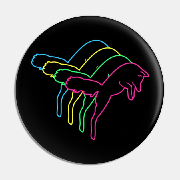 Fox 80s Neon Pin by Nerd_art