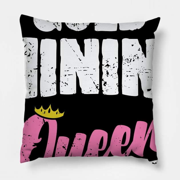 Gold Mining Queen Pillow by dieEinsteiger