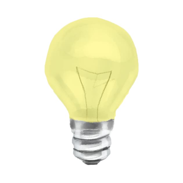 Yellow Lightbulb by melissamiddle