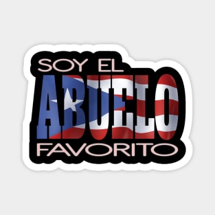 Soy El Abuelo Favorito Puerto Rico Flag Puerto Rican Pride Magnet