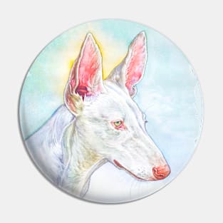 The watercolor dog Pin