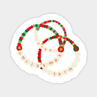 Christmas Tree Farm Friendship Bracelet Magnet