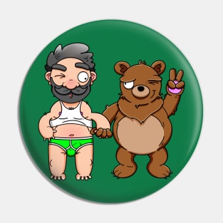 Bear Lover (No Text) Pin