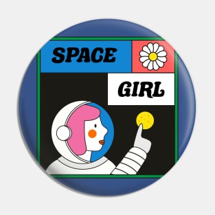 Space Girl Pin