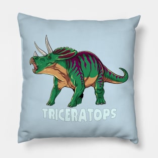 Triceratops Dinosaur Design Pillow