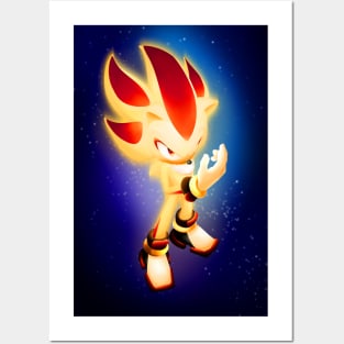 Shadow the Hedgehog (Glow Version) Poster for Sale by