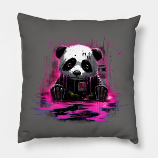 Sad Panda Pillow