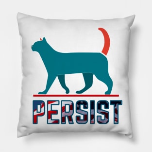 Elizabeth Warren Perisist Cat Campaign Shirt Pillow