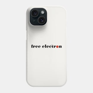 Free Electron - Black / Red Phone Case