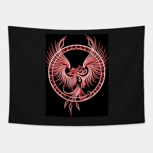 Phoenix Emblem in Circle Tapestry