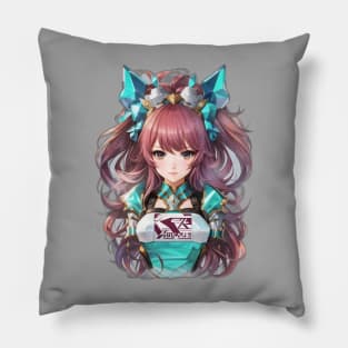 Oceanic Symphony: Captivating Anime Character Art in Cetus Pillow