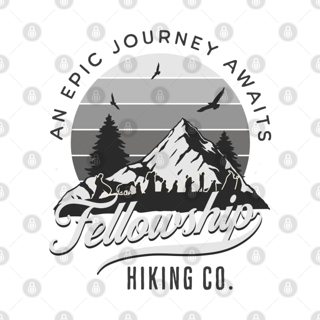 Fellowship Hiking Co - An Epic Journey Awaits - White - Fantasy by Fenay-Designs