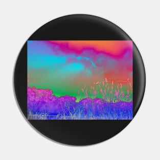 Bright rainbow landscape Pin