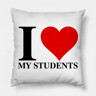 I Love My Students Pillow