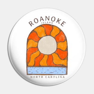 Roanoke Island, NC Summertime Vacationing Burning Sun Pin