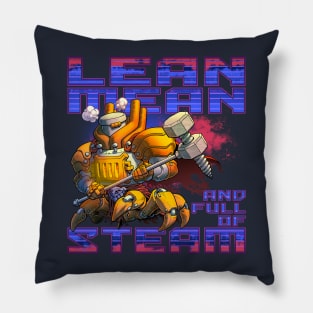 Lean Mean and Full of Steam Golem Pillow