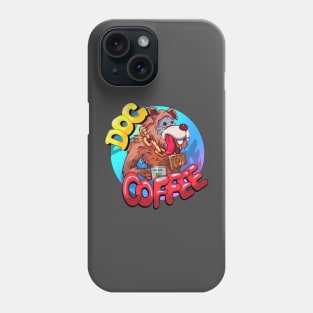 Dog and coffee Phone Case