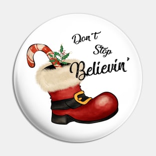 Don't Stop Believing, Vintage Santa Pin