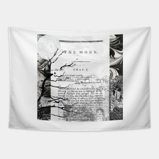 Matthew Lewis The Monk Gothic Horror Collage Tapestry