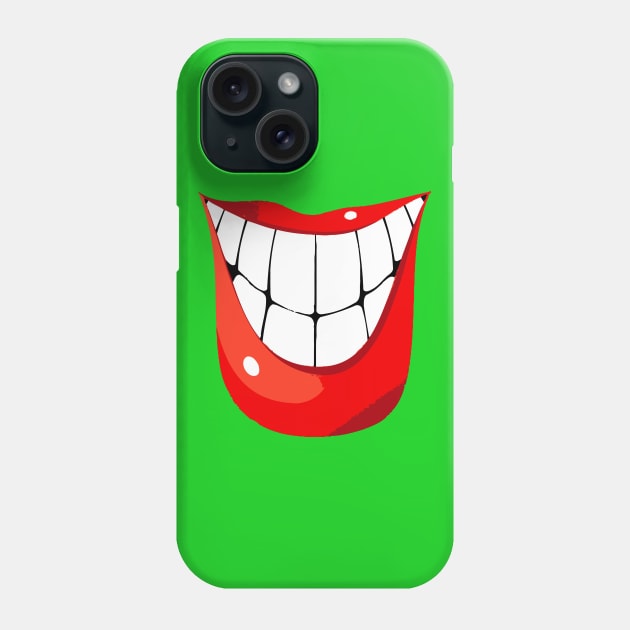 Smile The Mask Phone Case by TEEWEB